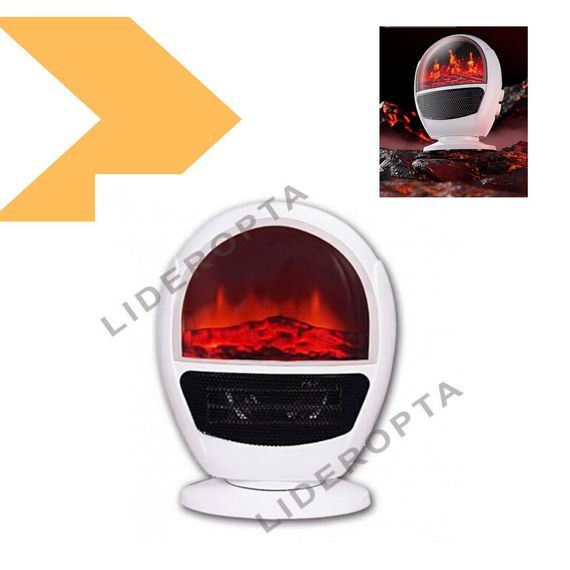 Великий керамічний обігрівач із зображенням каміна XPRO (47493-_1036) | Зображення 4