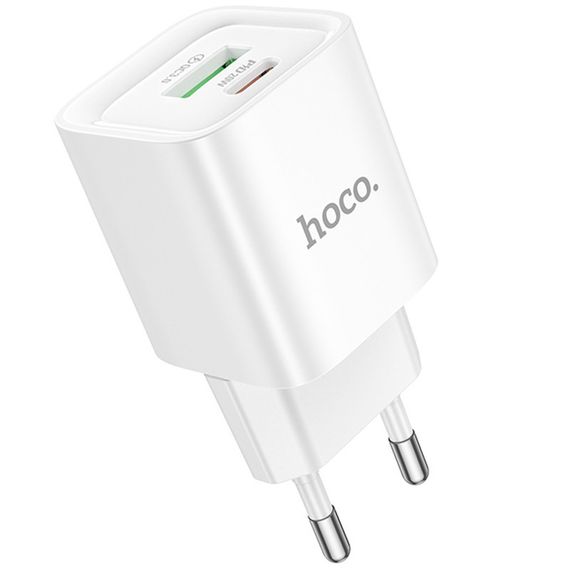 МЗП Hoco C147A PD20W+QC3.0 (1USB-A/1C) White | Зображення 3