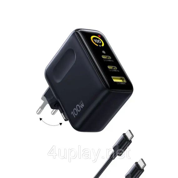 Сетевое зарядное устройство Baseus PicoGo AE21 100W GaN Fast Charger | Зображення 5