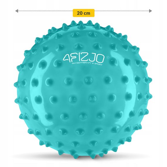 М'яч для пілатесу, йоги, реабілітації 4FIZJO 20 см (масажний) Mint (P-5905973406093) | Зображення 2