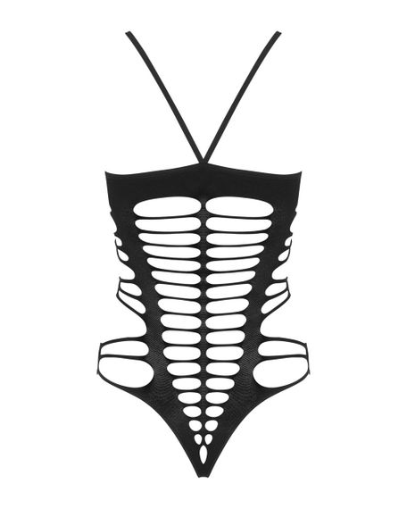 Бодістокінг із поперечними вирізами Obsessive B122 teddy S/M/L, чорний Sex Aura | Зображення 5