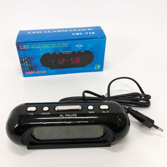 Настільний електронний годинник з підсвічуванням VST-716-2, Цифровий годинник настільний AN-55 | Зображення 4