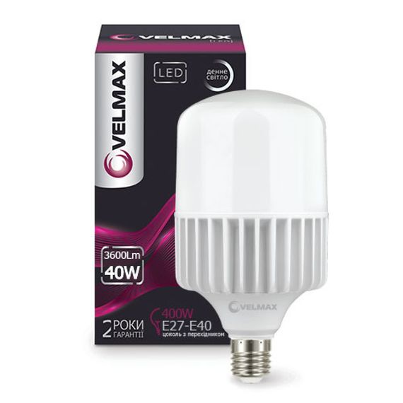21-90-35-1 LED лампа Velmax V-A118, 50W, Е27-E40, 6500K, 4500Lm