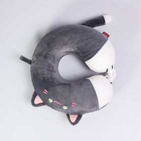 Подушка для шиї Kitty U-подібна темно-сіра HP-56-11BG