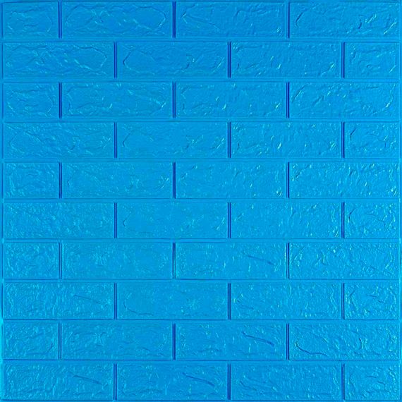 3D панель самоклеюча цегла Синій 700х770х3мм (003-3) SW-00000661
