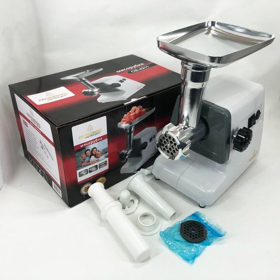 Электрическая мясорубка с дисковой насадкой Crownberg CB-4211 2500Вт, Мясорубки надежные HZ-95 | Зображення 5