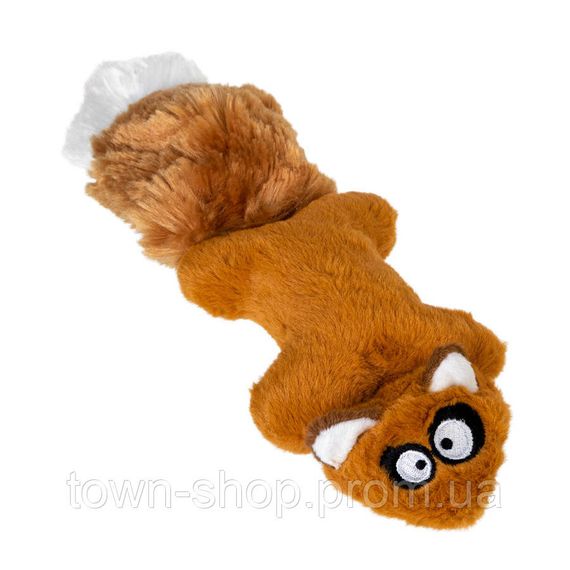 Игрушка для собак Белка с 2-мя пищалками GiGwi Plush Friendz, плюш, искусственный мех, резина, 24 см