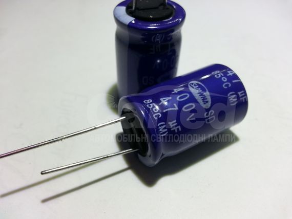 47mkf - 400v  SD 16*25  SAMWHA, 85°C конденсатор електролітичний | Зображення 1