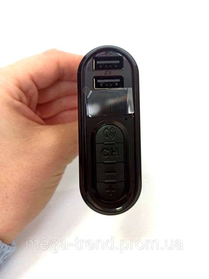 Фм модулятор для автомагнитолы с блютузом, fm трансмиттер HZ H33 от прикуривателя с bluetooth, 2 USB, microSD | Зображення 3