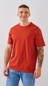 Футболка однотонна чоловіча GENUA 001 L Теракотовий shop (2000999393303)