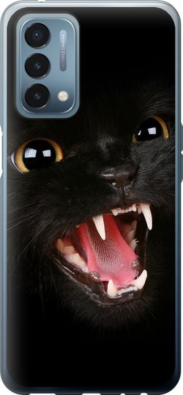 Чехол на OnePlus Nord N200 Чёрная кошка "932u-2384-17620"
