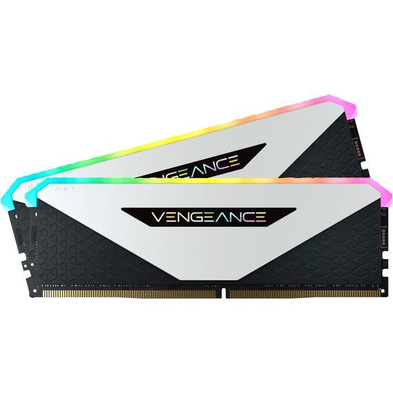 Модуль пам'яті для комп'ютера DDR4 32GB (2x16GB) 3600 MHz Vengeance RGB RT White Corsair (CMN32GX4M2Z3600C18W) | Зображення 3