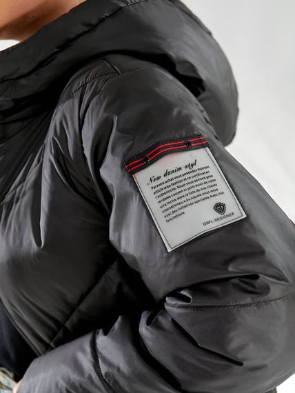 Утеплена куртка, арт.417/1, чорний | Зображення 3