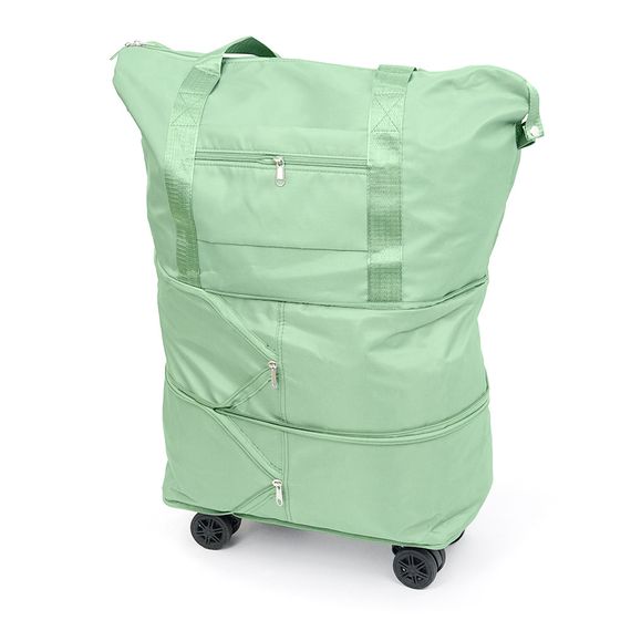 Дорожня сумка-трансформер, 55х22х80 cm, 56-75 л., Коліщатка, Green, 1,1 кг | Зображення 1