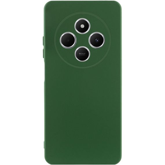 Чохол TPU GETMAN Liquid Silk Full Camera для Xiaomi Redmi 14C / Poco C75 Зелений / Dark green