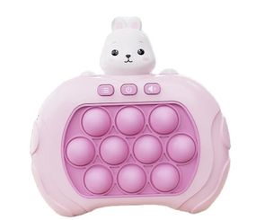 Электронный Поп Ит Портативный 4 Режима и Подсветка Детская Интерактивная Развивающая Игрушка Антистресс Pop It Pro Заяц