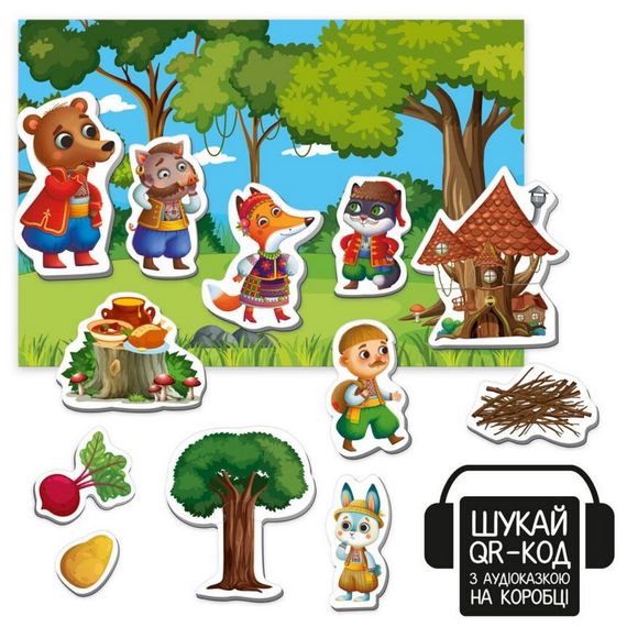 Дитячий розвивальний магнітний театр "Пан Коцький" VT3206-34 з аудіоказкою Казкові голоси | Зображення 1