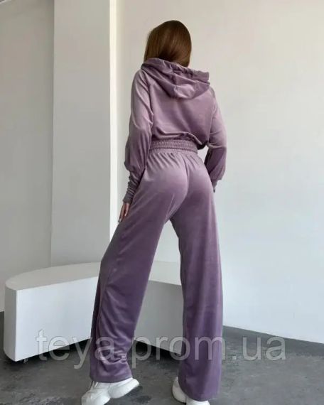 Спортивний костюм для жінок колір бузковий розмір L FI_008764 | Зображення 2