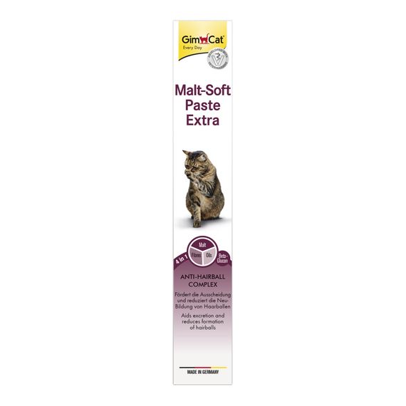 Паста GimCat Every Day Malt-Soft Paste Extra для котів для виведення шерсті зі шлунку 100 г | Зображення 6