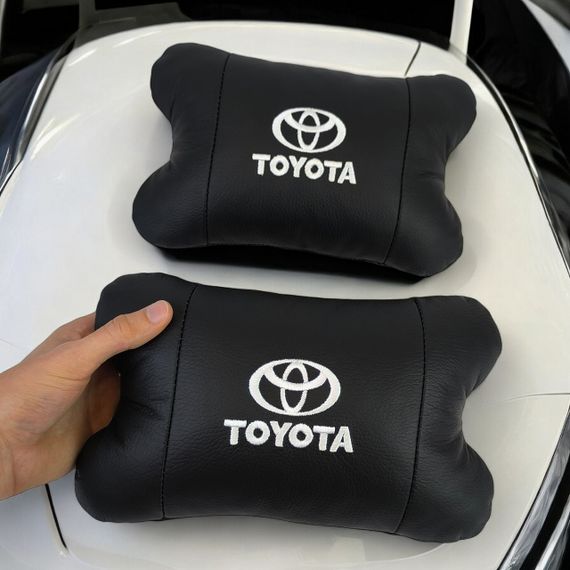 Подушки на подголовник в машину Toyota, Дорожная подушка в автомобиль, Автоподушки RS-889 с логотипом | Зображення 7