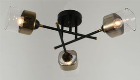 Минималистическая люстра BR-270S/3 E27 PB+BK