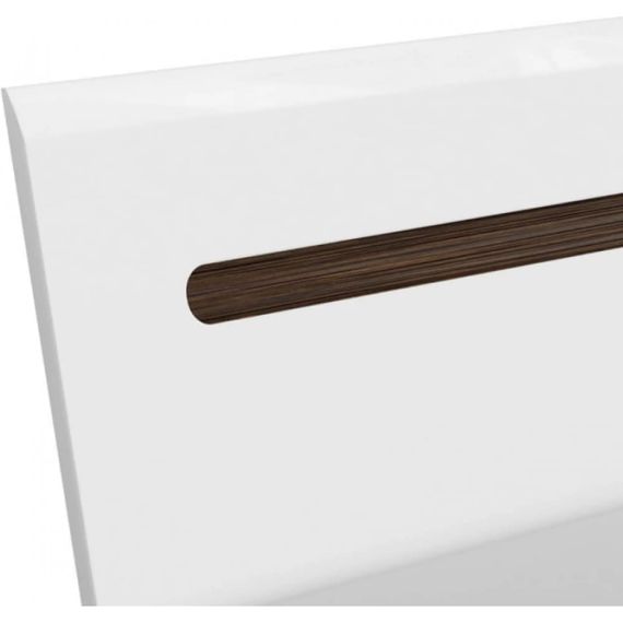 Ліжко двоспальне (підйомний механізм) ВМК (БРВ) Ацтека LOZ/160 160x200 см Білий/Білий глянець (BRW-1568) | Зображення 5