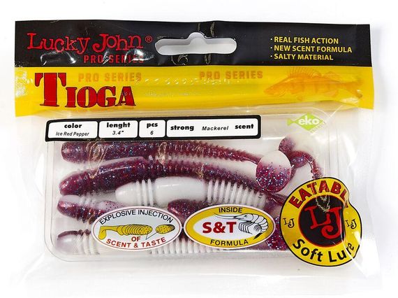 Виброхвост 3.4" Tioga Lucky John Лаки Джон T68 | Зображення 1