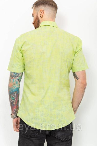 Рубашка мужская однотонная цвет салатовый размер M FA_003821 | Зображення 3