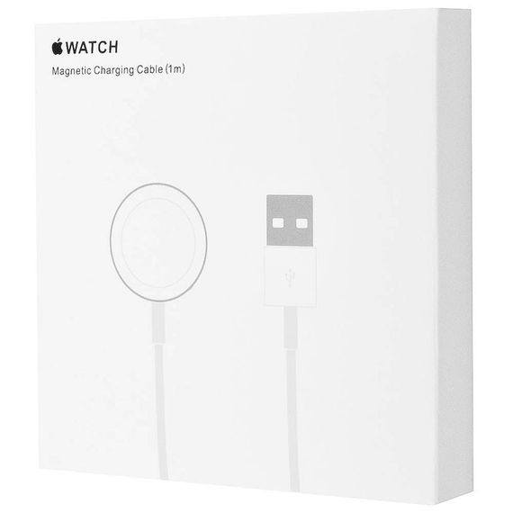 БЗП Magnetic Fast Charger to USB-A Cable for Apple Watch (AAA) (box) White | Зображення 3