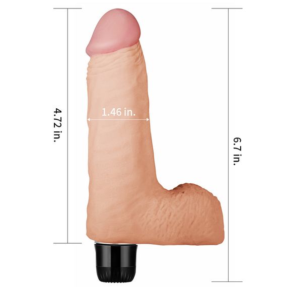 Реалістичний вібратор - Real Feel Vibrator New Flesh 7" Sex Aura | Зображення 3