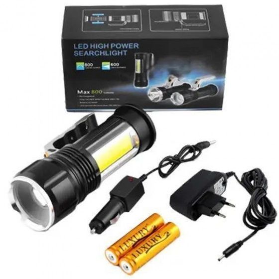 Багатофункціональний тактичний ліхтар Bailong S912-XPE+COB(white+red), LED ліхтар із зарядкою UV-17 | Зображення 9