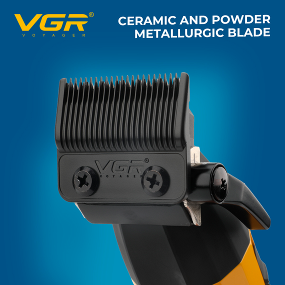 Аккумуляторная машинка для стрижки VGR V-285, 6 насадок, 9000 RPM, 2000 mAh, LED дисплей | Зображення 4