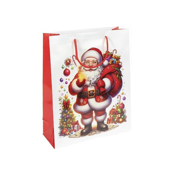 Подарочный пакет "Новый Год с Сантой" JA25-156-2 32х44х11 см