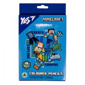 Набір кольорових олівців YES Minecraft 290715 18 кольорів