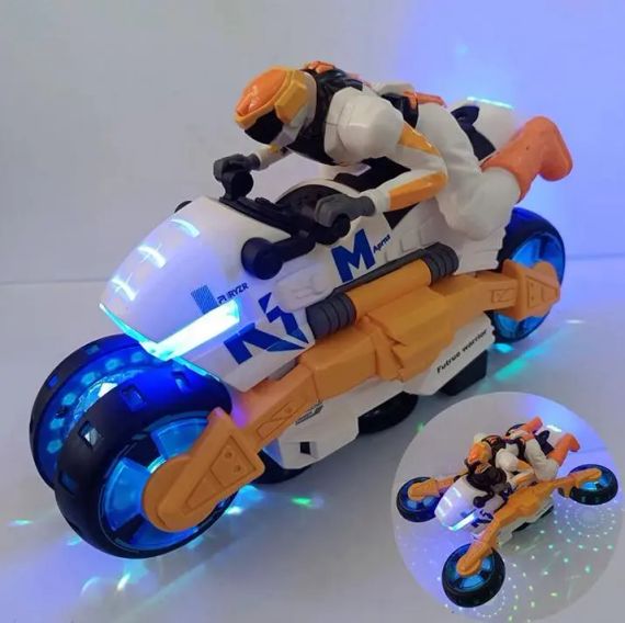 Інтерактивна танцювальна іграшка Мотоцикл, Futrue LD-175A / Мотоцикл-трансформер зі звуковими ефектами | Зображення 1