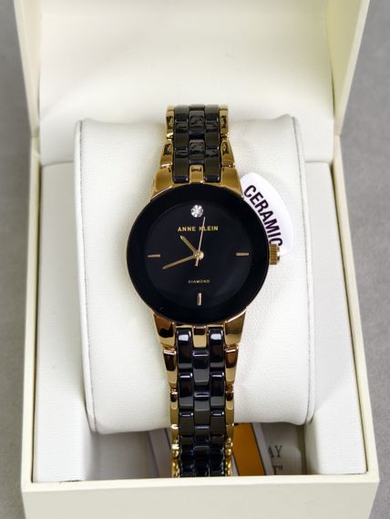 Жіночий годинник Anne Klein,кераміка , інкрустований діамантом | Зображення 1