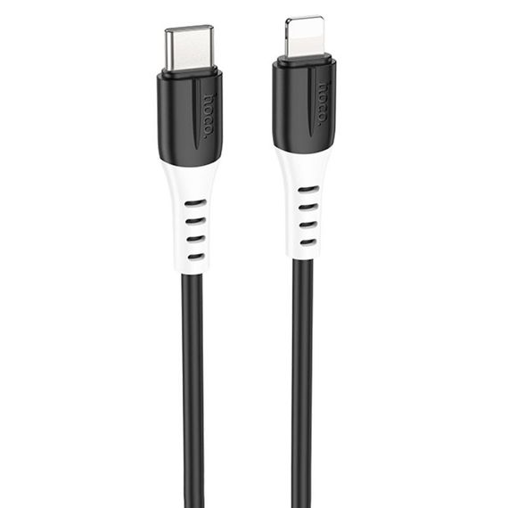Дата кабель Hoco X82 Silicone Type-C to Lightning 20W (1m) Black