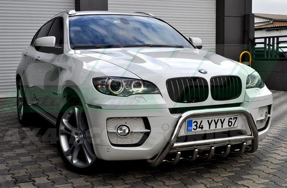Кенгурятник WT003 (нерж.) 50мм для BMW X5 E-70 2007-2013 гг | Зображення 1