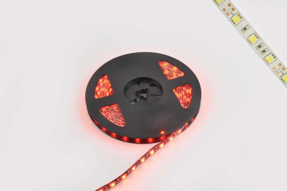 Лента светодиодная SMD 5050   (красная, влагостойкая, 60 крист/1м, бухта 5м)