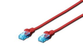 Патч-корд DIGITUS CCA CAT 5e UTP, 2м, AWG 26/7, PVC, красний (DK-1512-020/R)