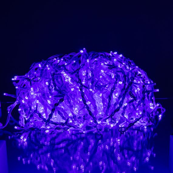Уличная гирлянда Бахрома 36 м 600 LED белый провод Синий 36MWBL | Зображення 3
