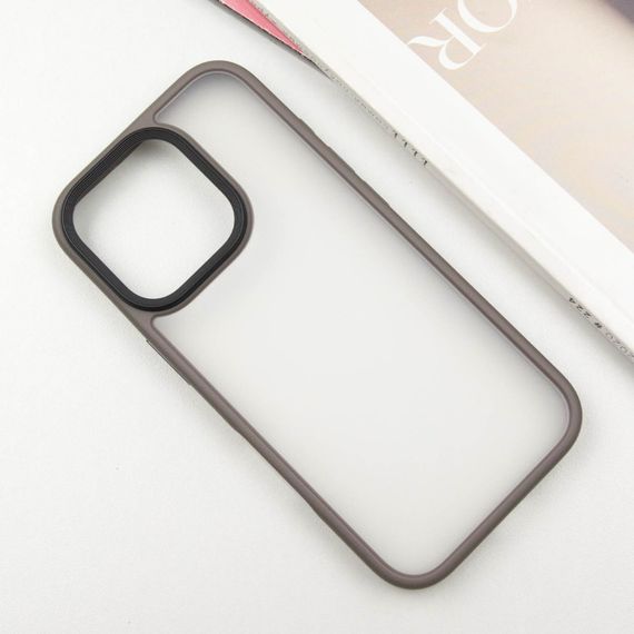 TPU+PC чохол Metal Buttons для Apple iPhone 16 Pro Max (6.9") Сірий | Зображення 2