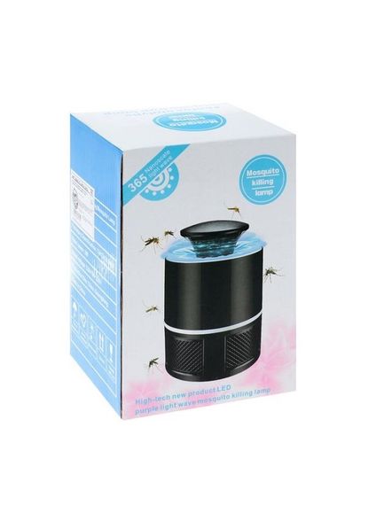 Ловушка-светильник от комаров и насекомых  Lightning Mosquito Lamp JT-Z01 от USB Черная | Зображення 1