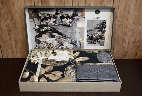 Постільна білизна La Romano Premium Satin 200×220 Daring Grey | Зображення 3