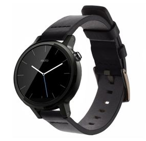 Кожаный ремешок Primo Classic для часов Motorola Moto 360 2nd gen (42 mm ) - Black