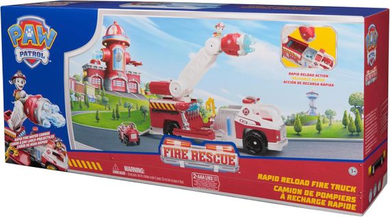 Щенячий патруль Пожарная команда Большая пожарная машина Маршала PAW Patrol Fire Rescue Rapid Reload Truck | Зображення 2