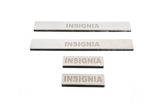 Накладки на пороги Carmos (4 шт, нерж) для Opel Insignia 2008-2017 рр | Зображення 1