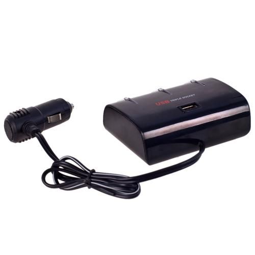 Подовжувач прикурювача VOIN 3 виходи + 1USB 1000mA 12/24V SC-3073 | Зображення 4