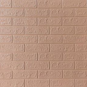 3D панель самоклеюча цегла Пудра 700x770x3мм SW-00001716