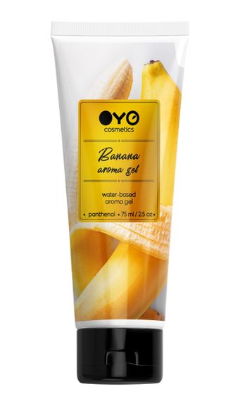 Универсальный ароматизированный увлажняюший гель-лубрикант OYO - Banana aroma gel, 75 ml. Sex Aura